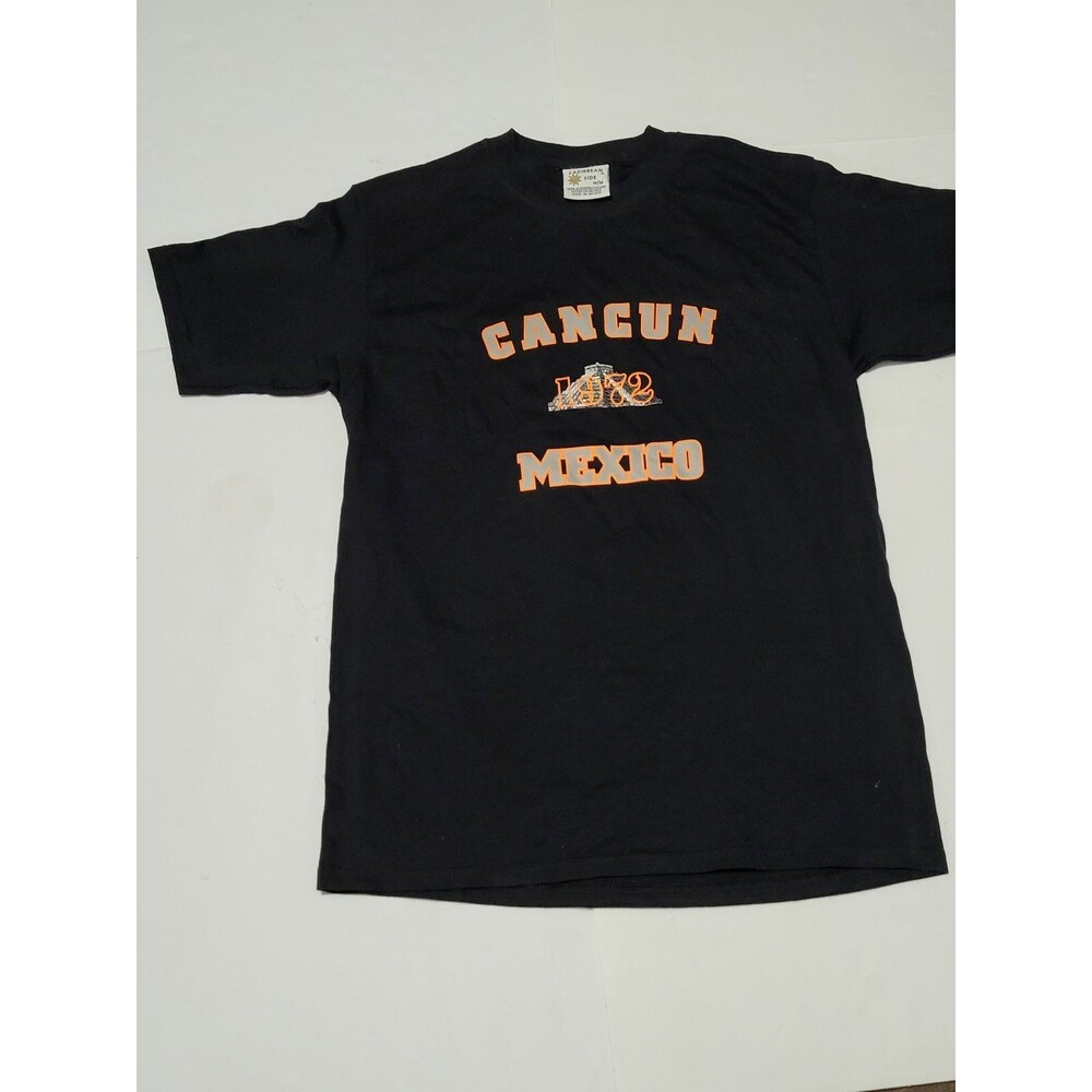 (#2) Cancun 1972 Mexico Short Sleeve T-Shirt Black Size Men's Medium